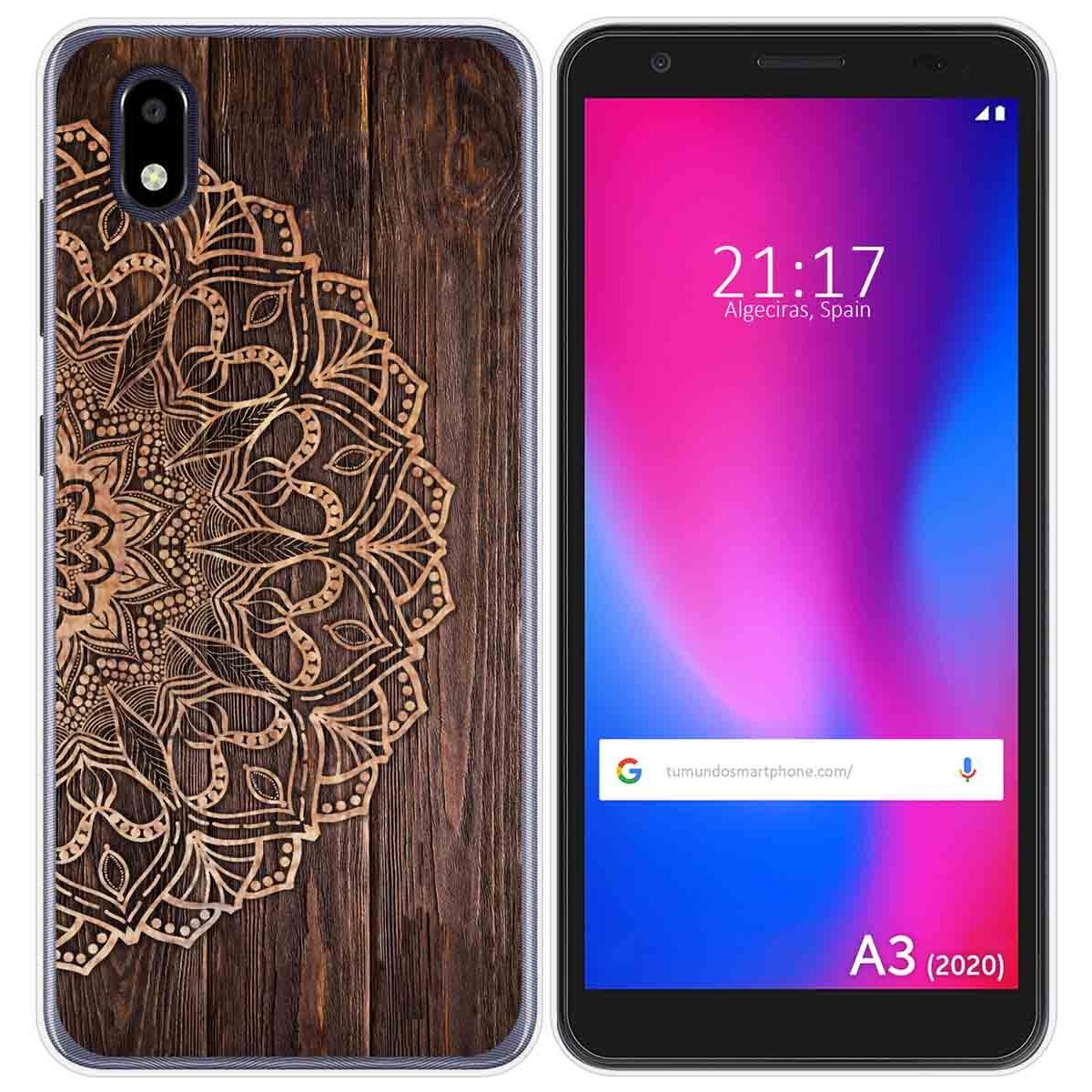 Funda Gel Tpu para ZTE Blade A3 2020 diseño Madera 06 Dibujos