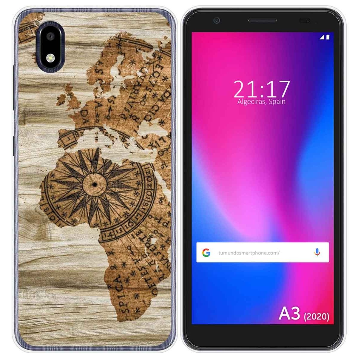 Funda Gel Tpu para ZTE Blade A3 2020 diseño Madera 07 Dibujos