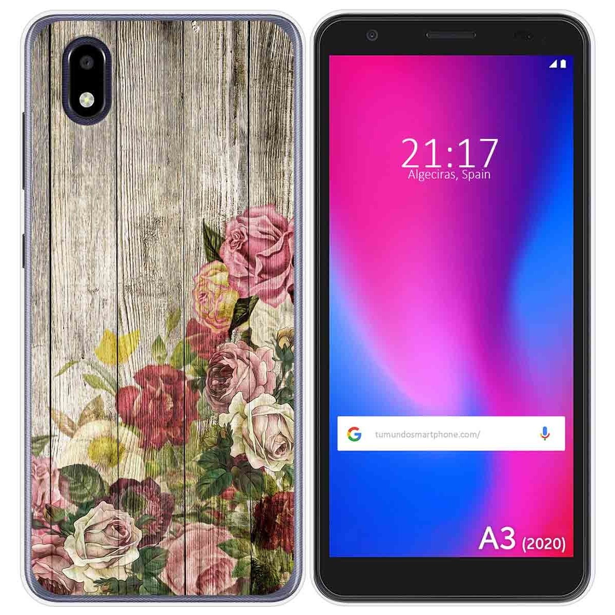 Funda Gel Tpu para ZTE Blade A3 2020 diseño Madera 08 Dibujos