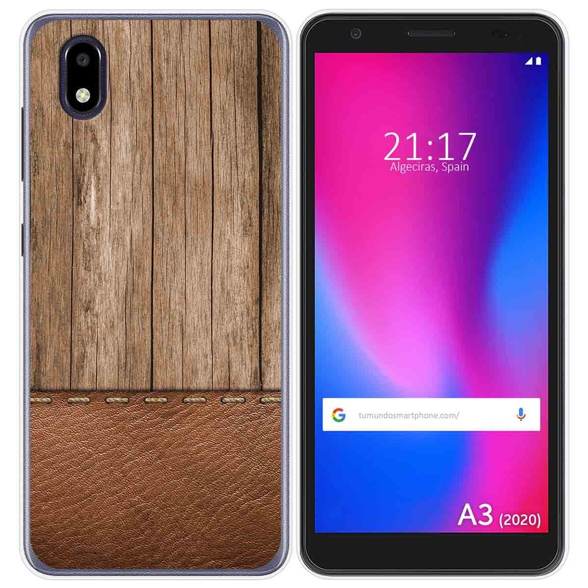 Funda Gel Tpu para ZTE Blade A3 2020 diseño Madera 09 Dibujos