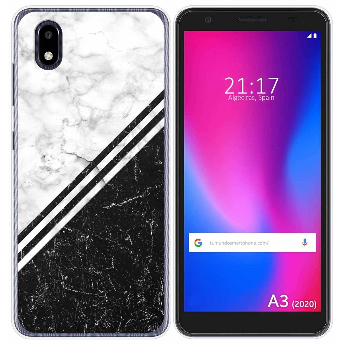 Funda Gel Tpu para ZTE Blade A3 2020 diseño Mármol 01 Dibujos
