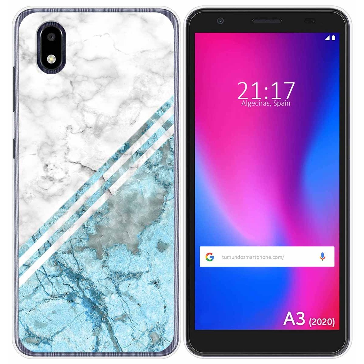 Funda Gel Tpu para ZTE Blade A3 2020 diseño Mármol 02 Dibujos