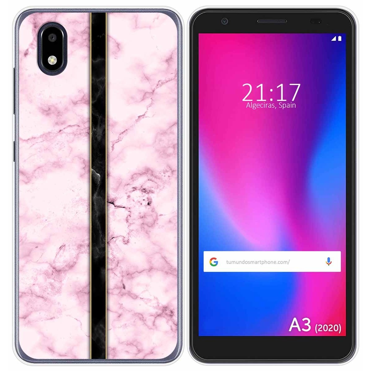 Funda Gel Tpu para ZTE Blade A3 2020 diseño Mármol 04 Dibujos