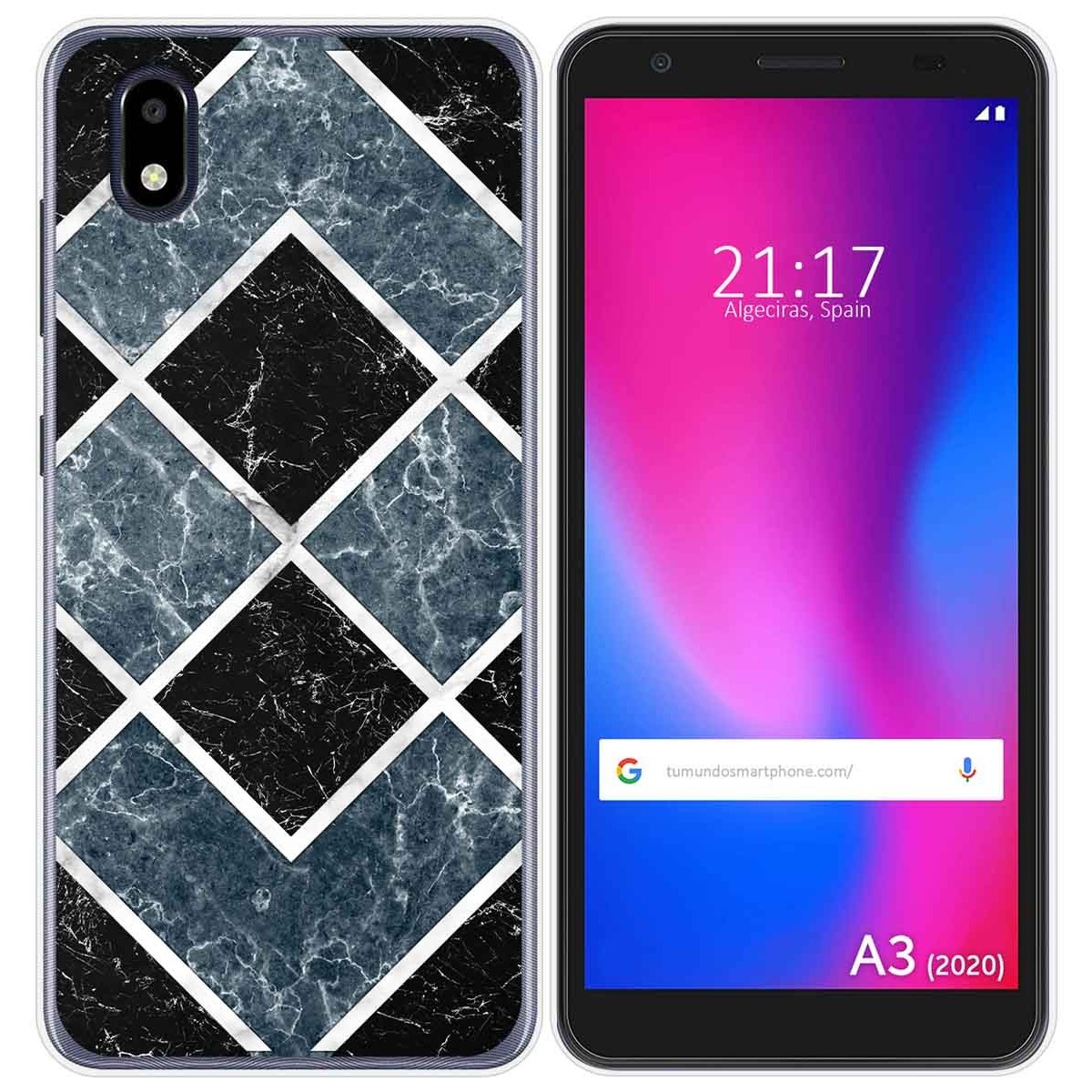 Funda Gel Tpu para ZTE Blade A3 2020 diseño Mármol 06 Dibujos