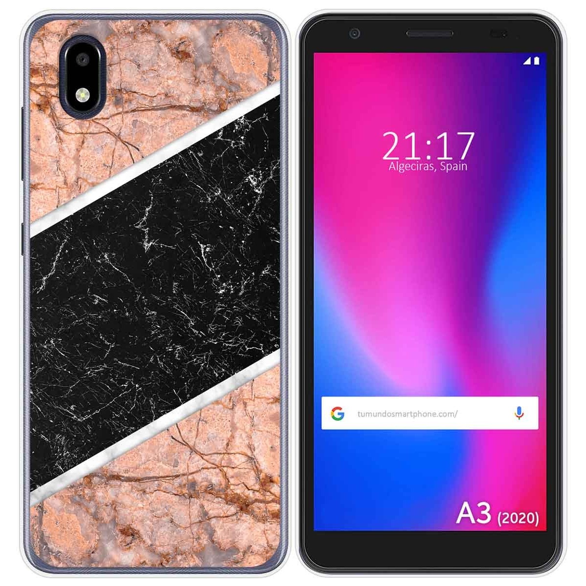 Funda Gel Tpu para ZTE Blade A3 2020 diseño Mármol 07 Dibujos