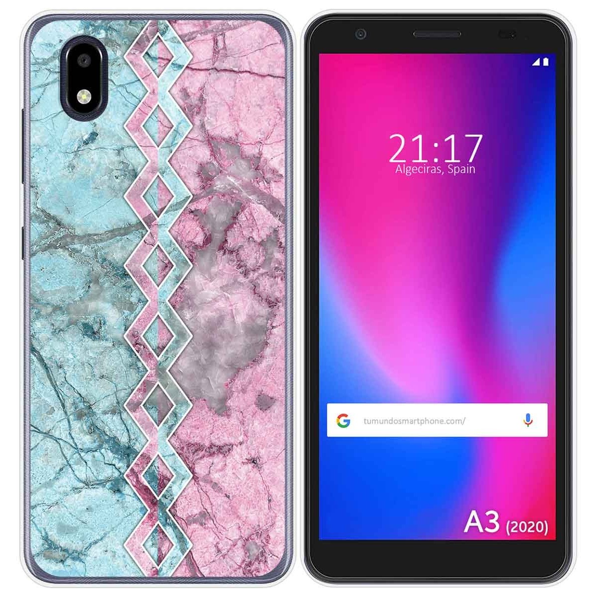 Funda Gel Tpu para ZTE Blade A3 2020 diseño Mármol 08 Dibujos