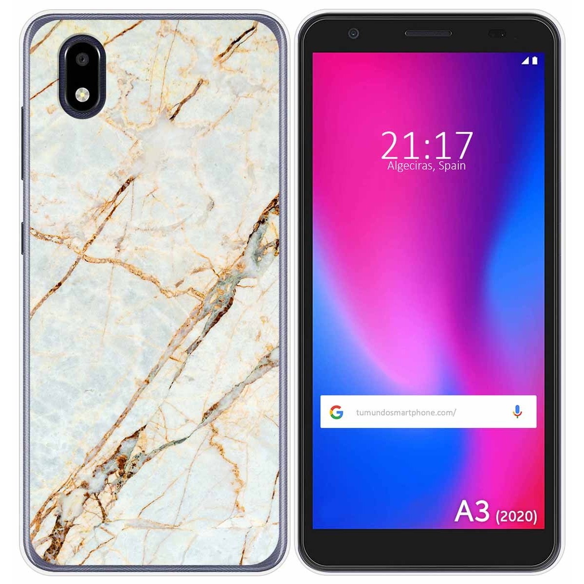 Funda Gel Tpu para ZTE Blade A3 2020 diseño Mármol 13 Dibujos