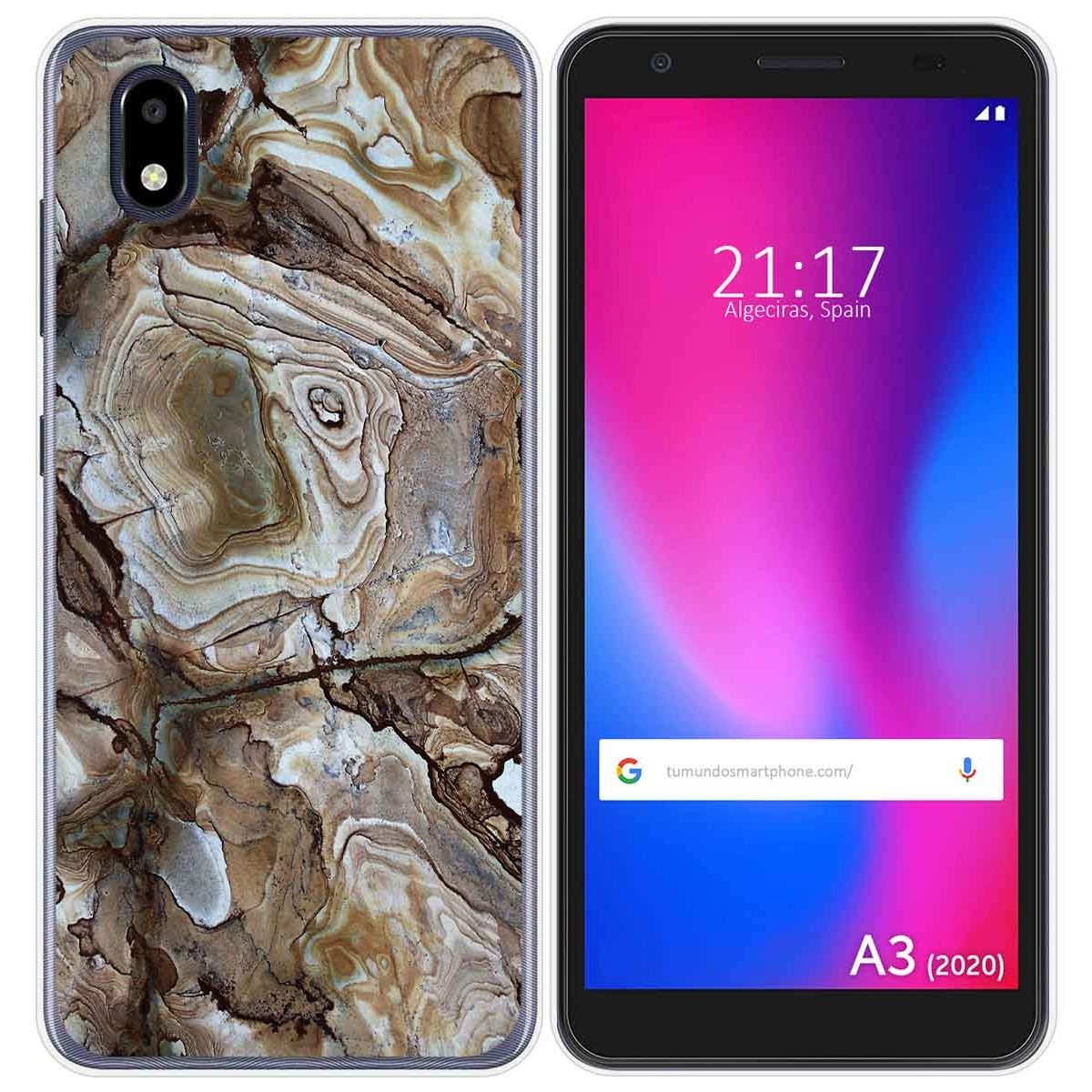 Funda Gel Tpu para ZTE Blade A3 2020 diseño Mármol 14 Dibujos