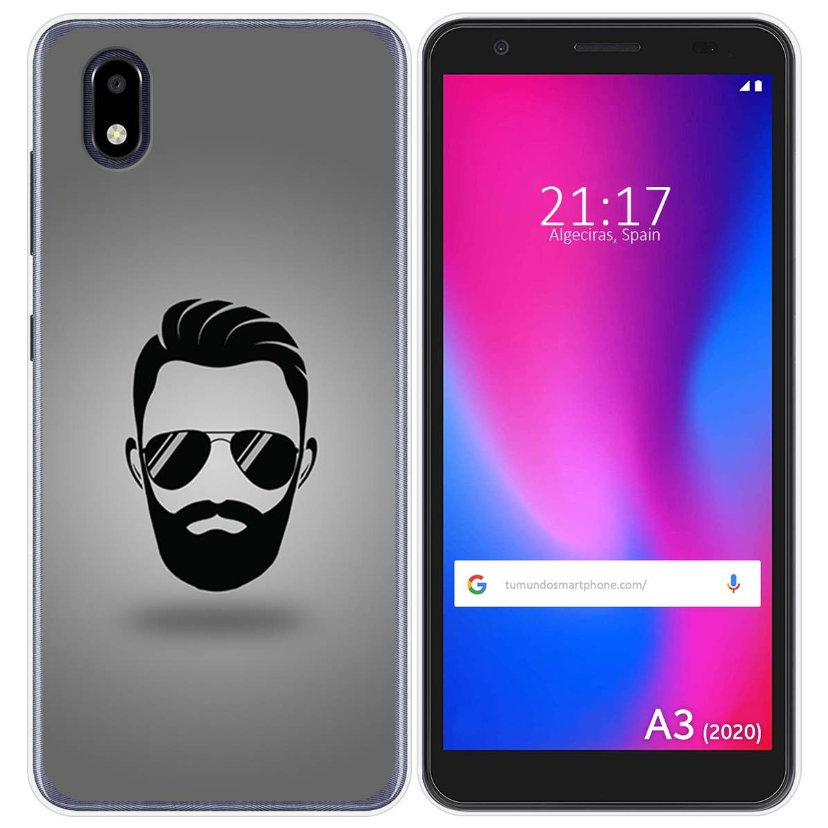 Funda Gel Tpu para ZTE Blade A3 2020 diseño Barba Dibujos