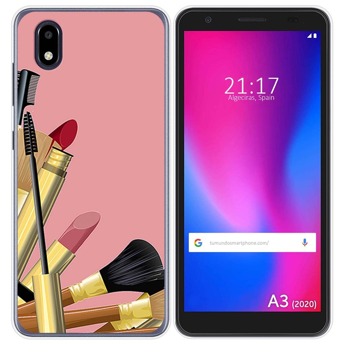 Funda Gel Tpu para ZTE Blade A3 2020 diseño Brochas Dibujos