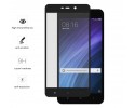 Protector Cristal Templado Frontal Completo Negro para Xiaomi Redmi 4A Vidrio