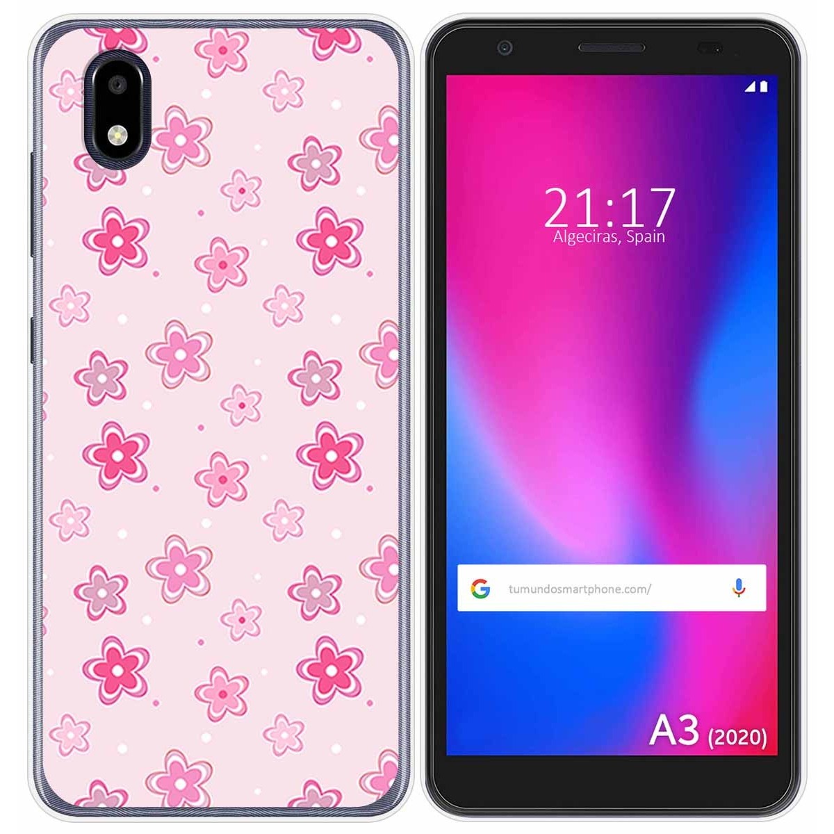 Funda Gel Tpu para ZTE Blade A3 2020 diseño Flores Dibujos