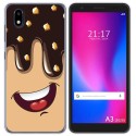 Funda Gel Tpu para ZTE Blade A3 2020 diseño Helado Chocolate Dibujos