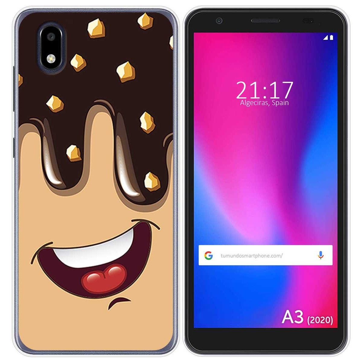 Funda Gel Tpu para ZTE Blade A3 2020 diseño Helado Chocolate Dibujos
