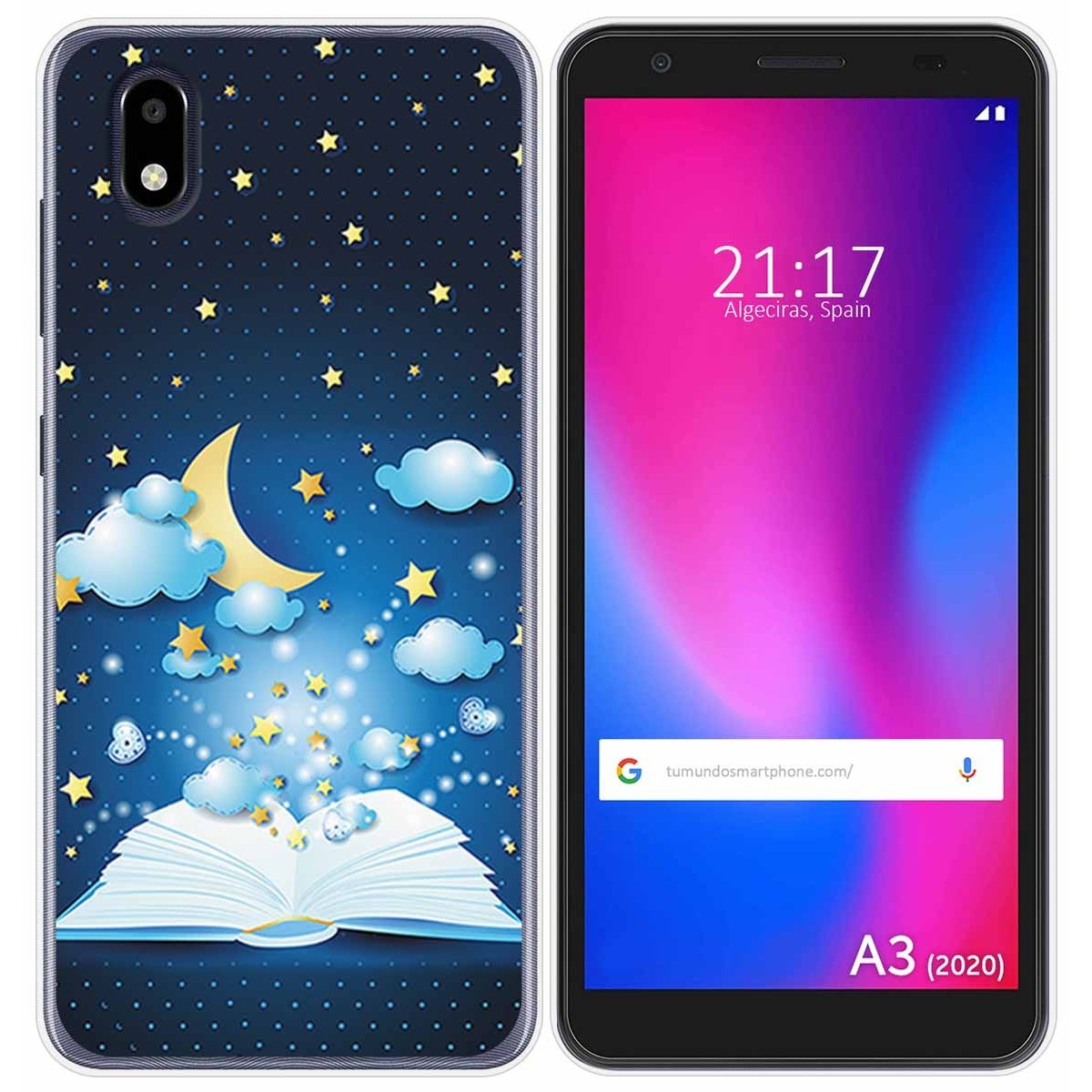 Funda Gel Tpu para ZTE Blade A3 2020 diseño Libro Cuentos Dibujos