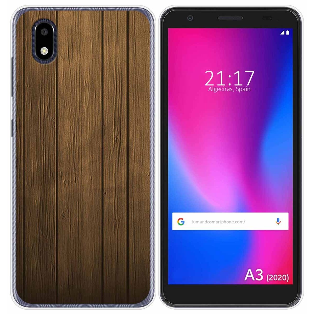 Funda Gel Tpu para ZTE Blade A3 2020 diseño Madera Dibujos