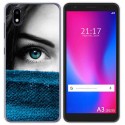 Funda Gel Tpu para ZTE Blade A3 2020 diseño Ojo Dibujos