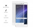 Protector Cristal Templado Frontal Completo Blanco  para Xiaomi Redmi 4A Vidrio