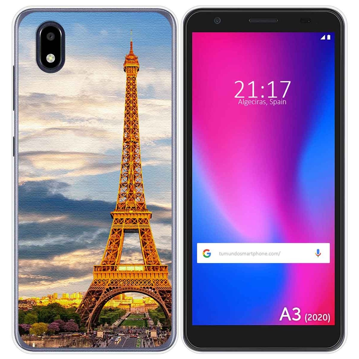 Funda Gel Tpu para ZTE Blade A3 2020 diseño Paris Dibujos