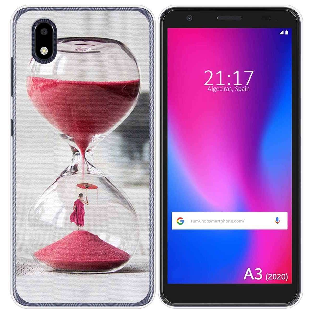 Funda Gel Tpu para ZTE Blade A3 2020 diseño Reloj Dibujos