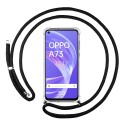 Funda Colgante Transparente para Oppo A73 5G con Cordon Negro