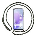 Funda Colgante Transparente para Vivo X51 5G con Cordon Verde / Dorado