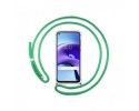 Funda Colgante Transparente para  Xiaomi Redmi Note 9T 5G con Cordon Verde Agua