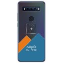 Personaliza tu Funda Gel Silicona Transparente con tu Fotografia para TCL 10 SE dibujo personalizada