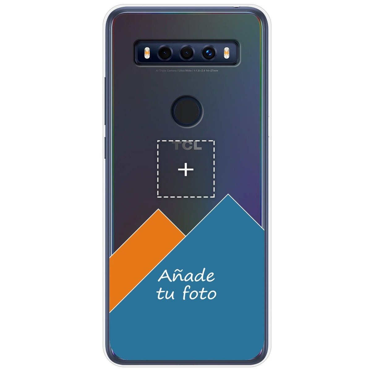 Personaliza tu Funda Gel Silicona Transparente con tu Fotografia para TCL 10 SE dibujo personalizada