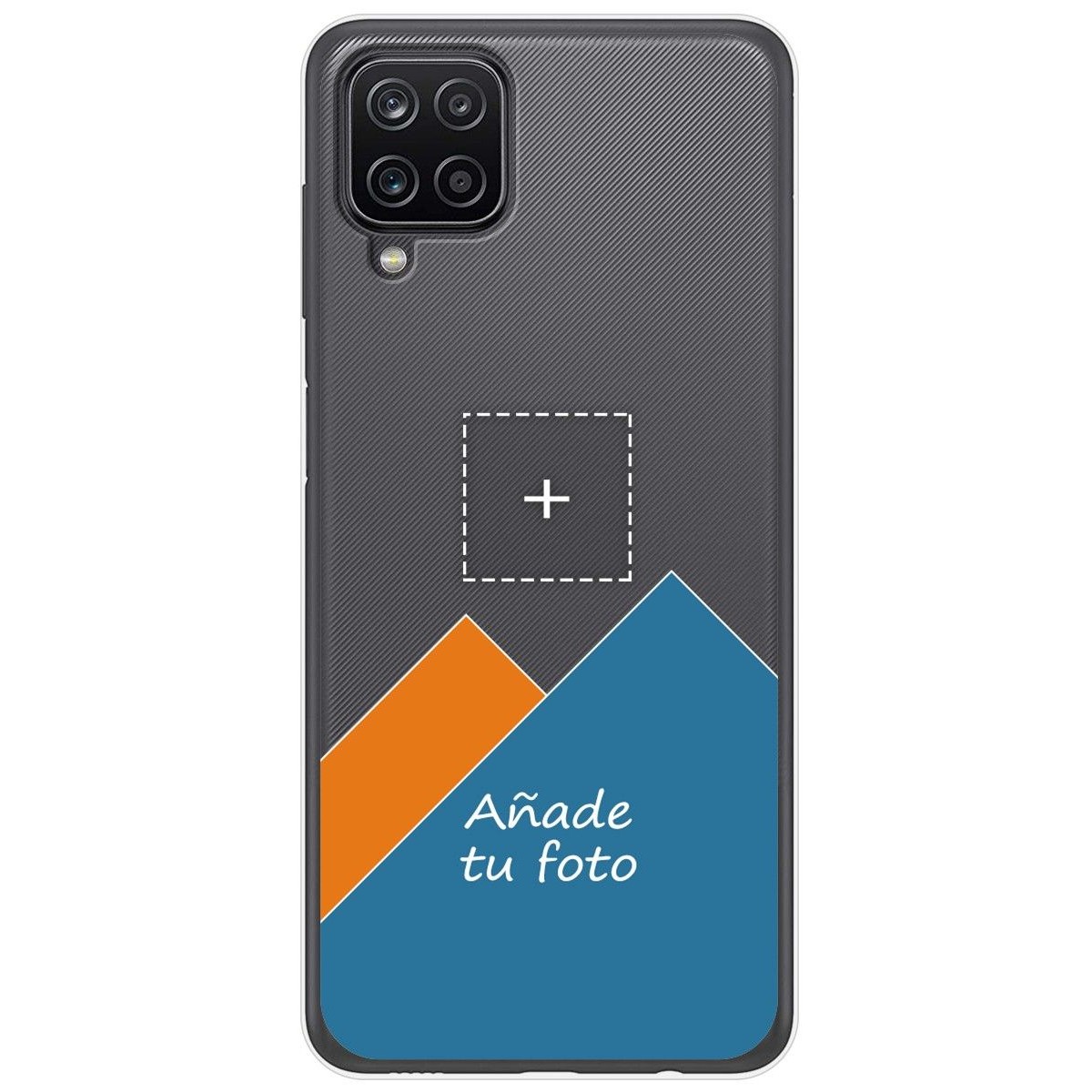 Personaliza tu Funda Gel Silicona Transparente con tu Fotografia para Samsung Galaxy A12 / M12 dibujo personalizada