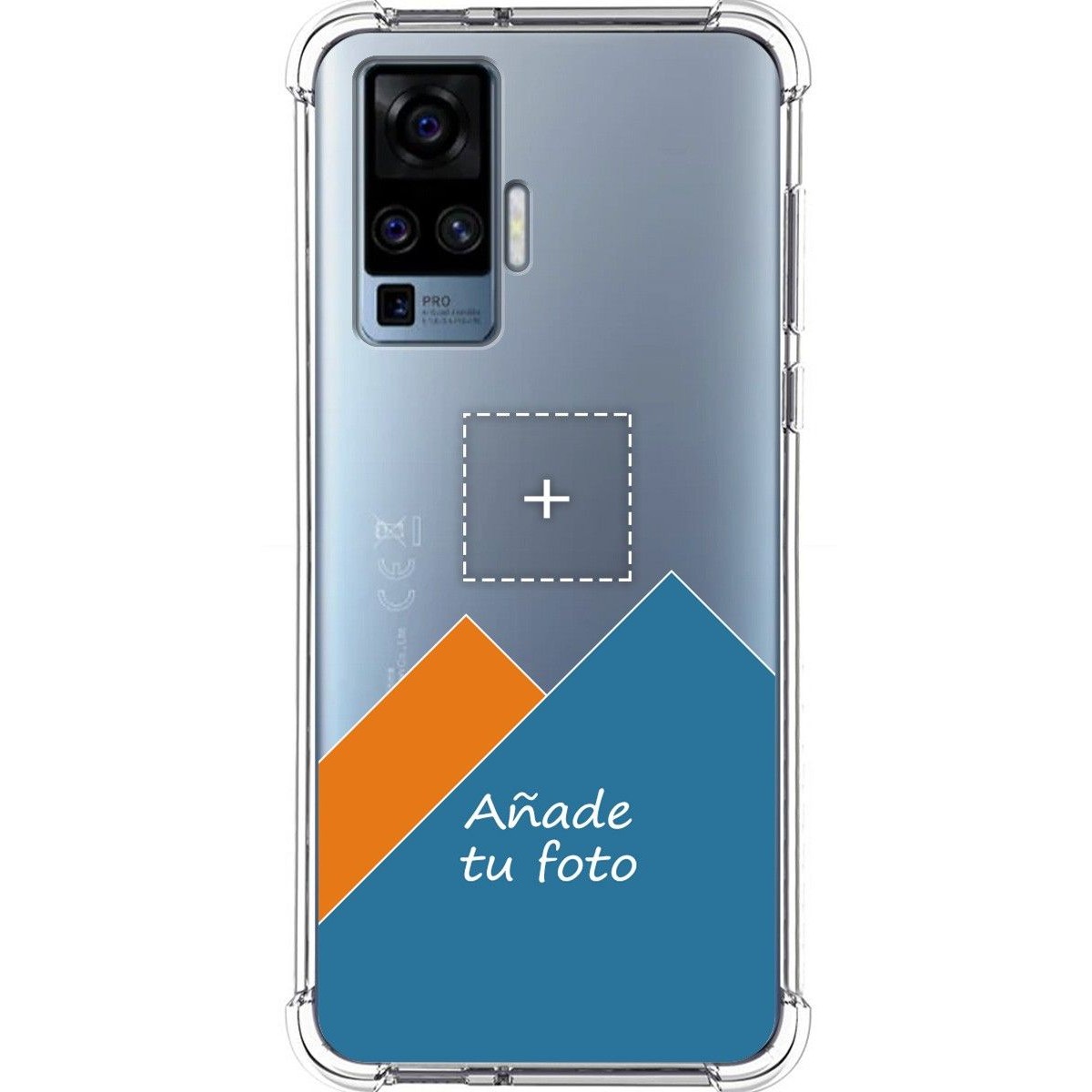 Personaliza tu Funda Silicona Anti-Golpes Transparente con tu Fotografía para Vivo X51 5G personalizada