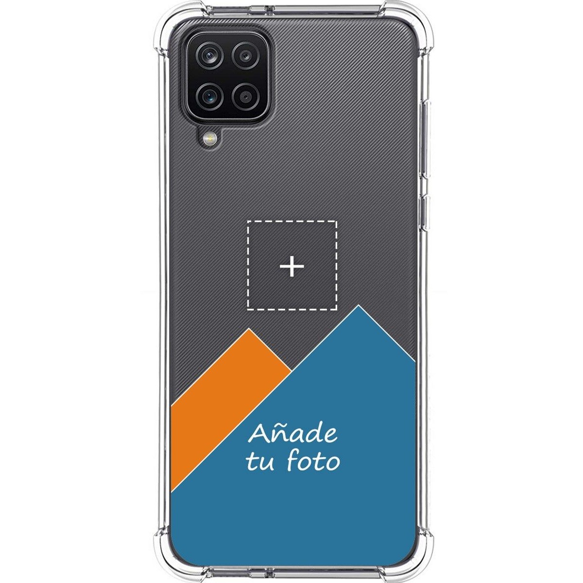 Personaliza tu Funda Silicona Anti-Golpes Transparente con tu Fotografía para Samsung Galaxy A12 / M12 personalizada