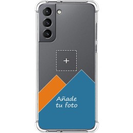 Personaliza tu Funda Silicona Anti-Golpes Transparente con tu Fotografía para Samsung Galaxy S21 5G personalizada