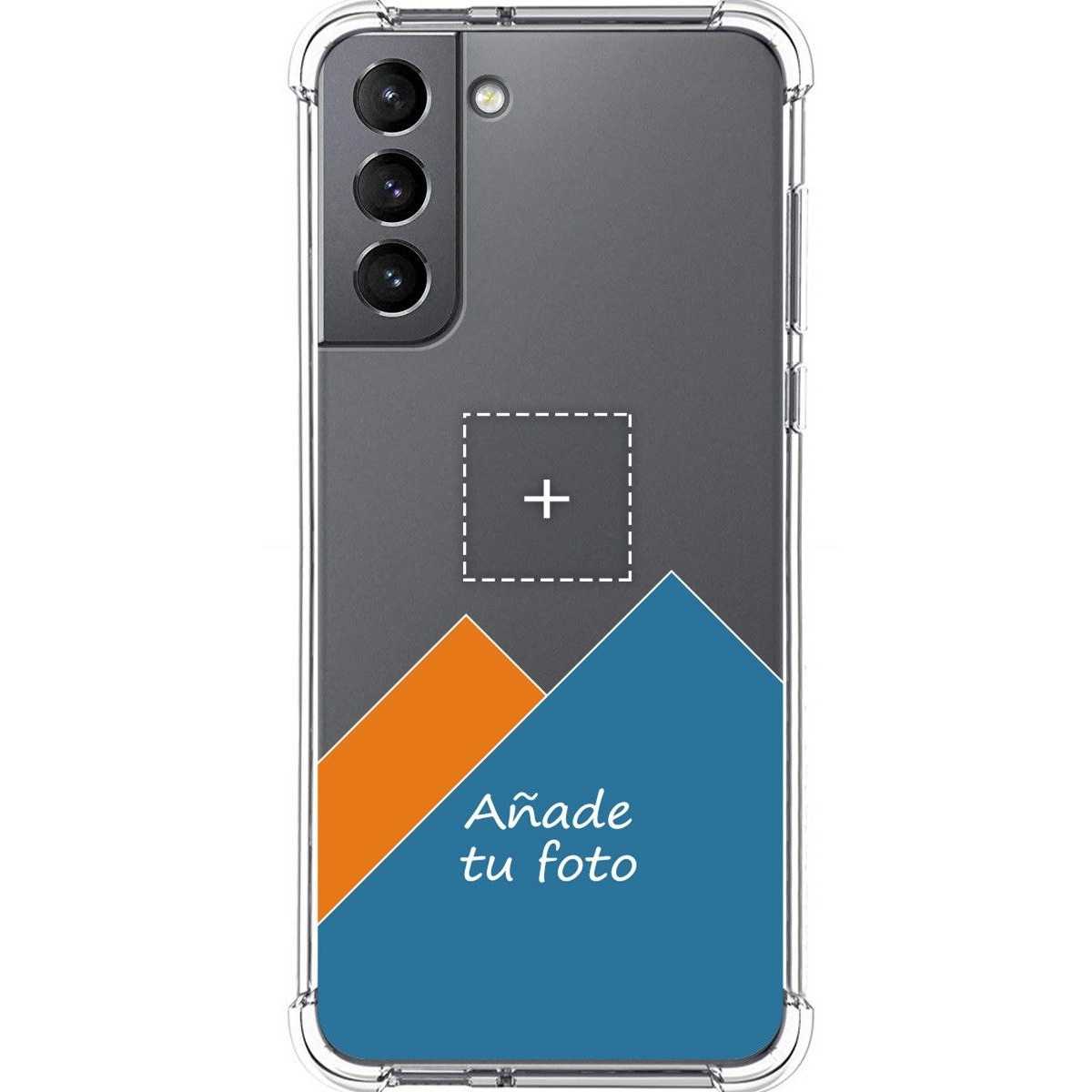 Personaliza tu Funda Silicona Anti-Golpes Transparente con tu Fotografía para Samsung Galaxy S21 5G personalizada