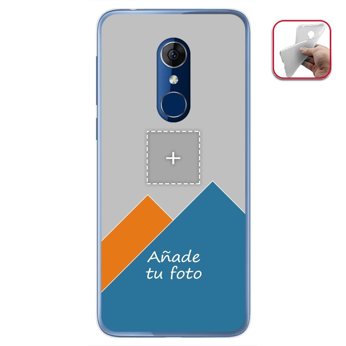 Personaliza tu Funda Gel Silicona Transparente con tu Fotografia para Alcatel 3 Dibujo Personalizada