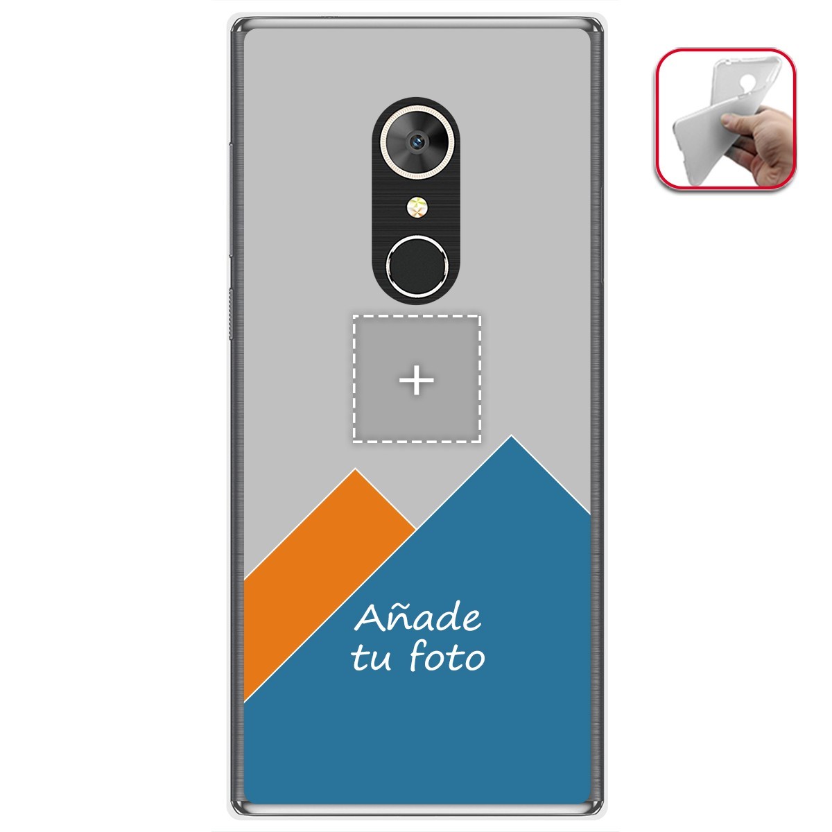 Personaliza tu Funda Gel Silicona Transparente con tu Fotografia para Alcatel 5 Dibujo Personalizada