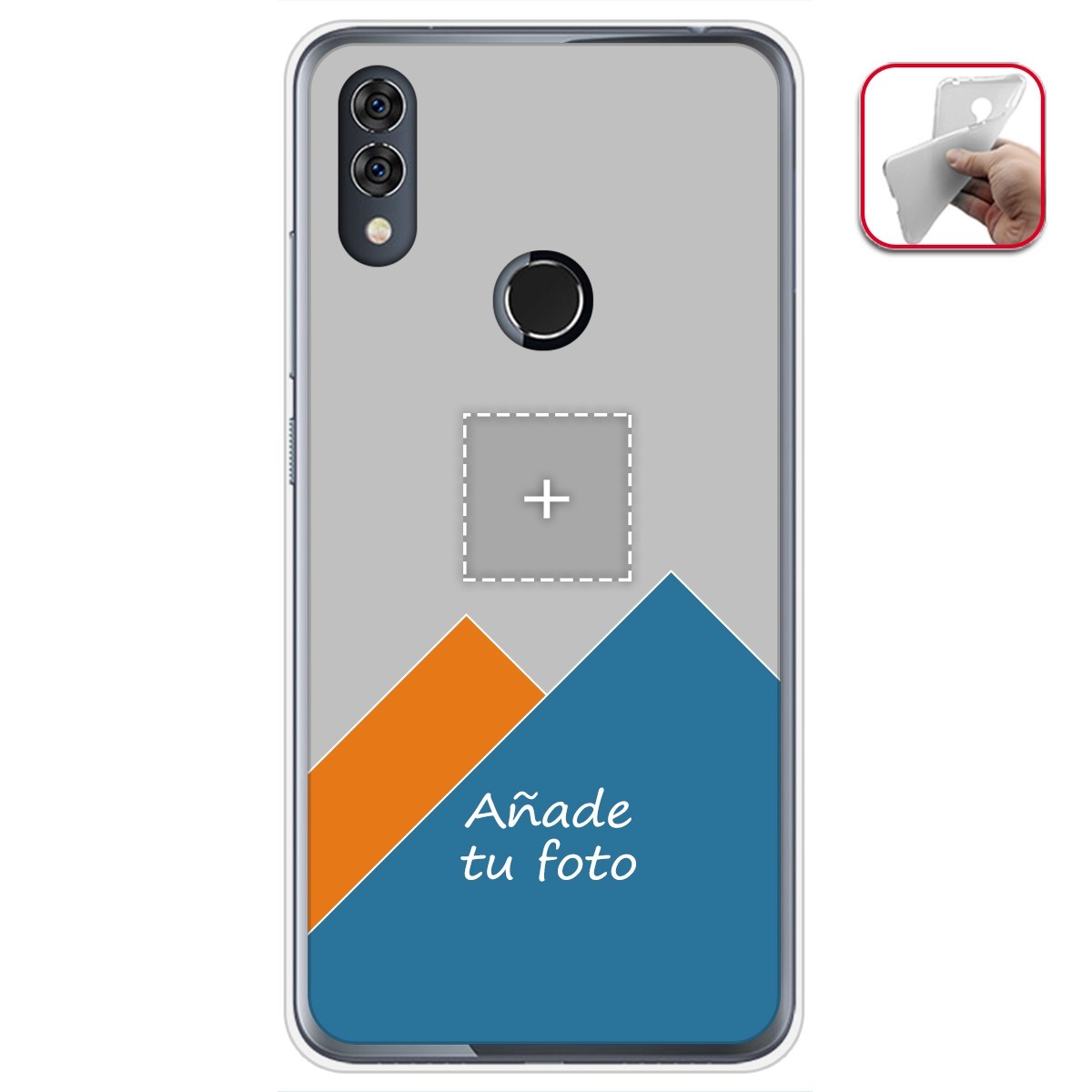 Personaliza tu Funda Gel Silicona Transparente con tu Fotografia para Alcatel 5V Dibujo Personalizada