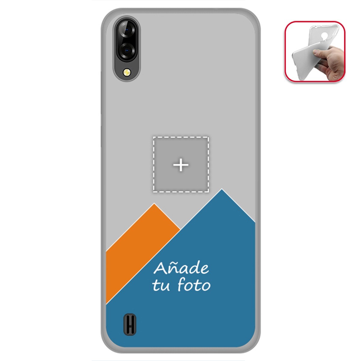 Personaliza tu Funda Gel Silicona Transparente con tu Fotografia para Blackview A60 / A60 Pro Dibujo Personalizada