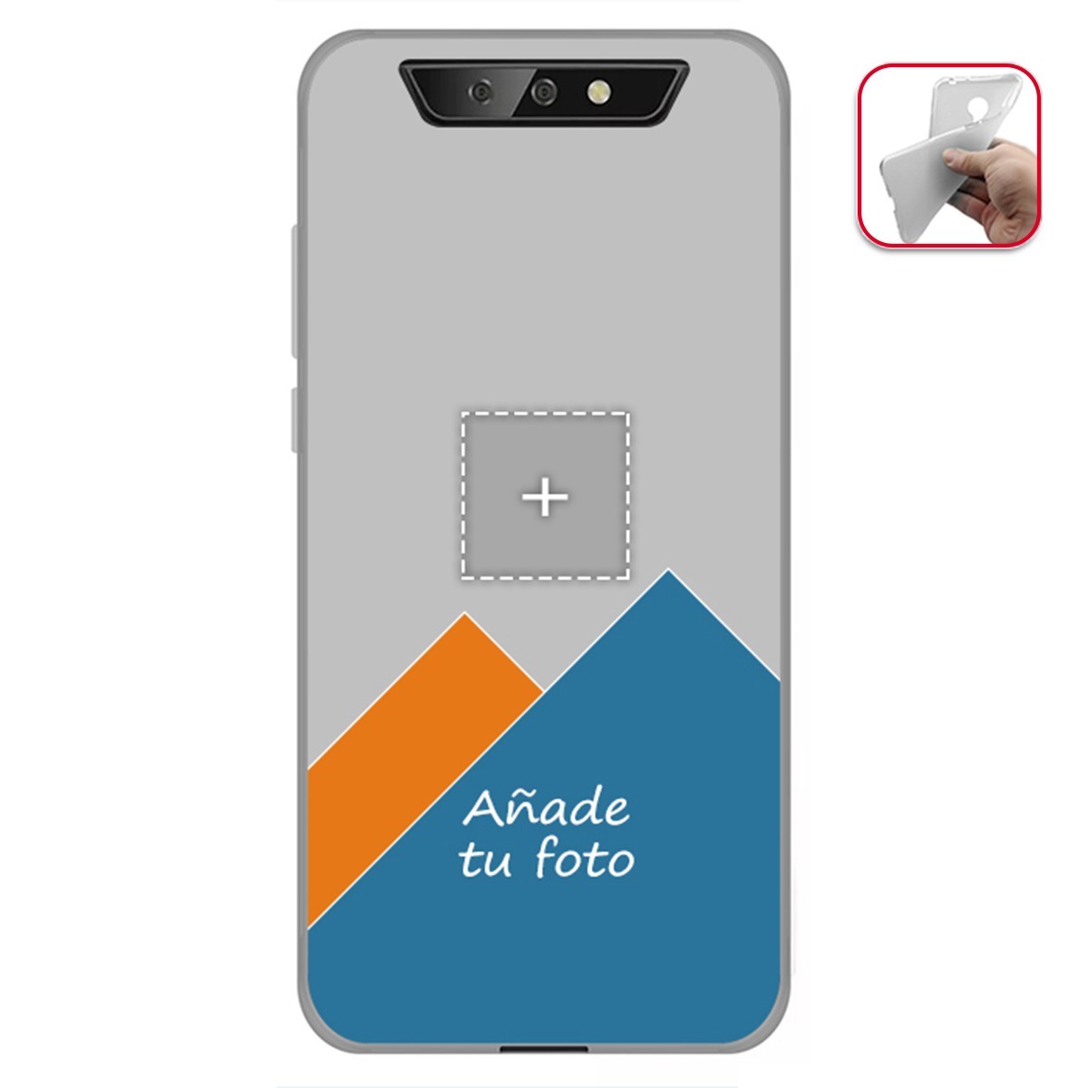 Personaliza tu Funda Gel Silicona Transparente con tu Fotografia para Blackview BV5500 / BV5500 Pro Dibujo Personalizada
