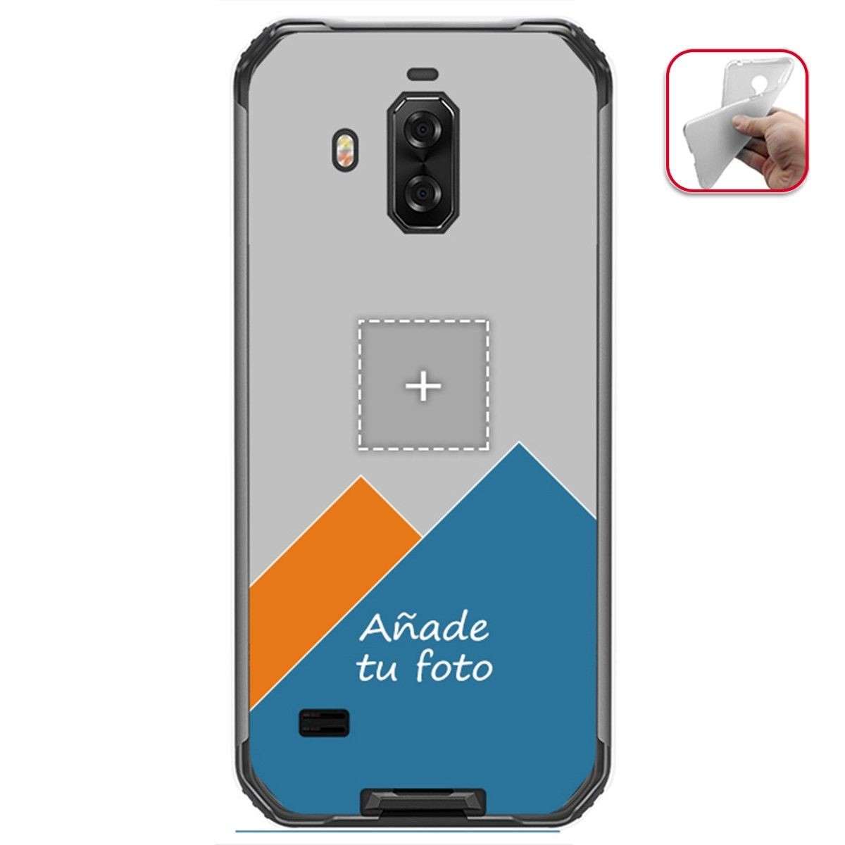 Personaliza tu Funda Gel Silicona Transparente con tu Fotografia para Blackview Bv9600 Pro Dibujo Personalizada