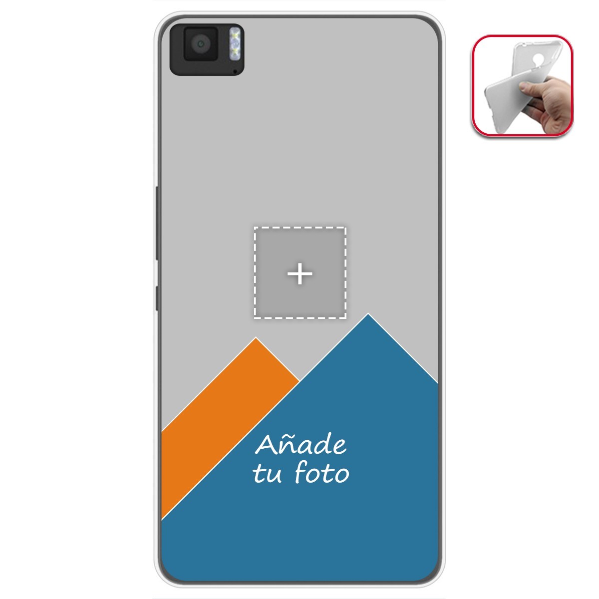Personaliza tu Funda Gel Silicona Transparente con tu Fotografia para BQ AQUARIS M 2017/ M5.5 Dibujo Personalizada