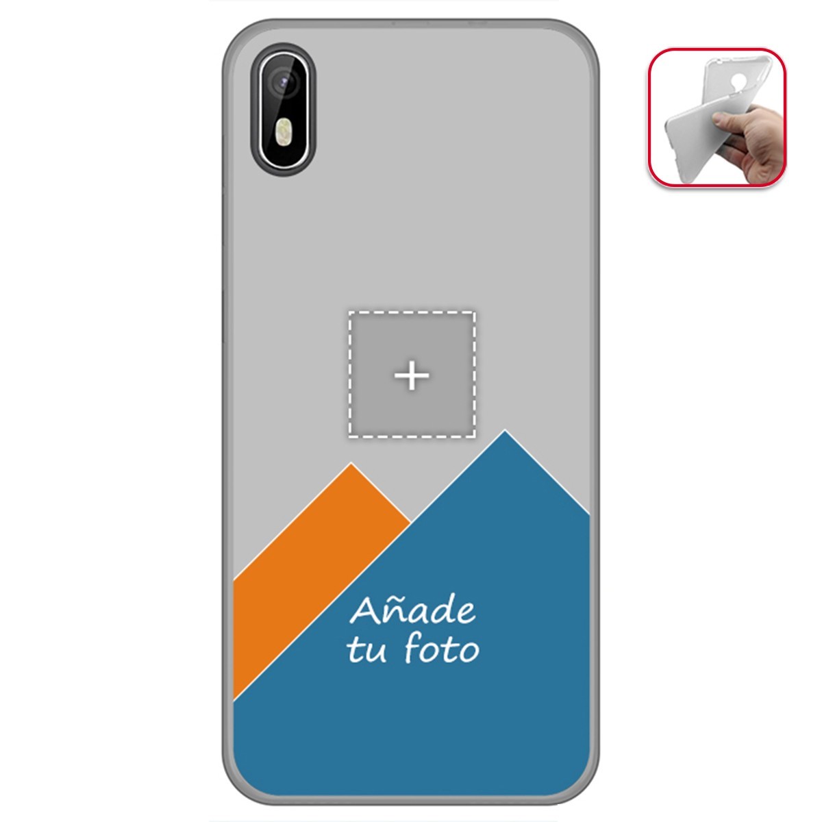 Personaliza tu Funda Gel Silicona Transparente con tu Fotografia para Cubot J5 Dibujo Personalizada