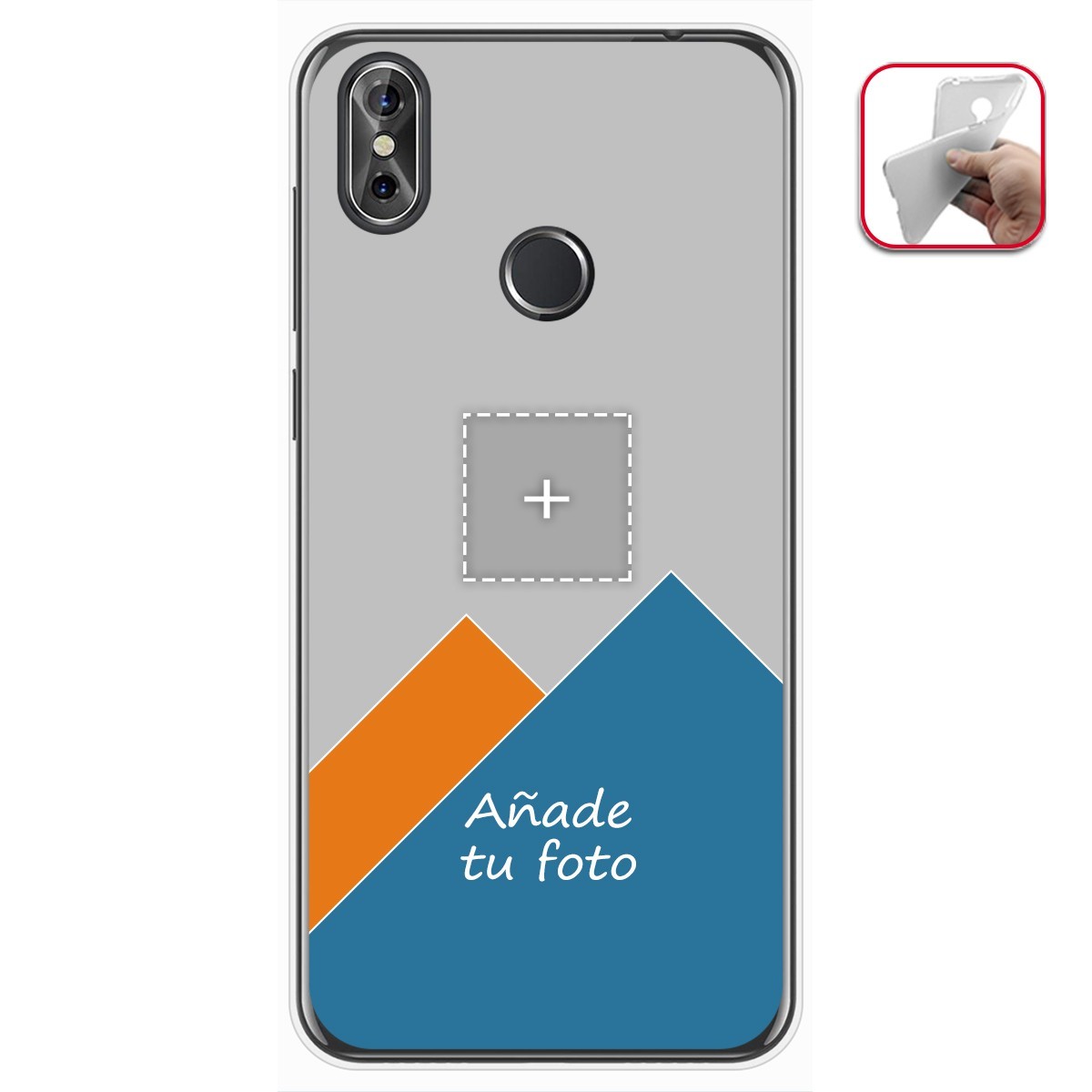 Personaliza tu Funda Gel Silicona Transparente con tu Fotografia para Cubot P20 Dibujo Personalizada