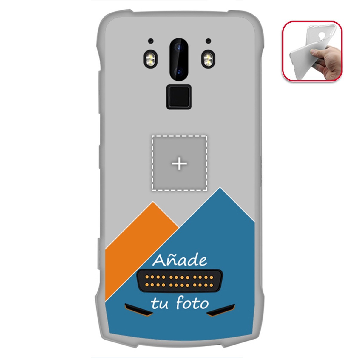Personaliza tu Funda Gel Silicona Transparente con tu Fotografia para Doogee S90 Dibujo Personalizada