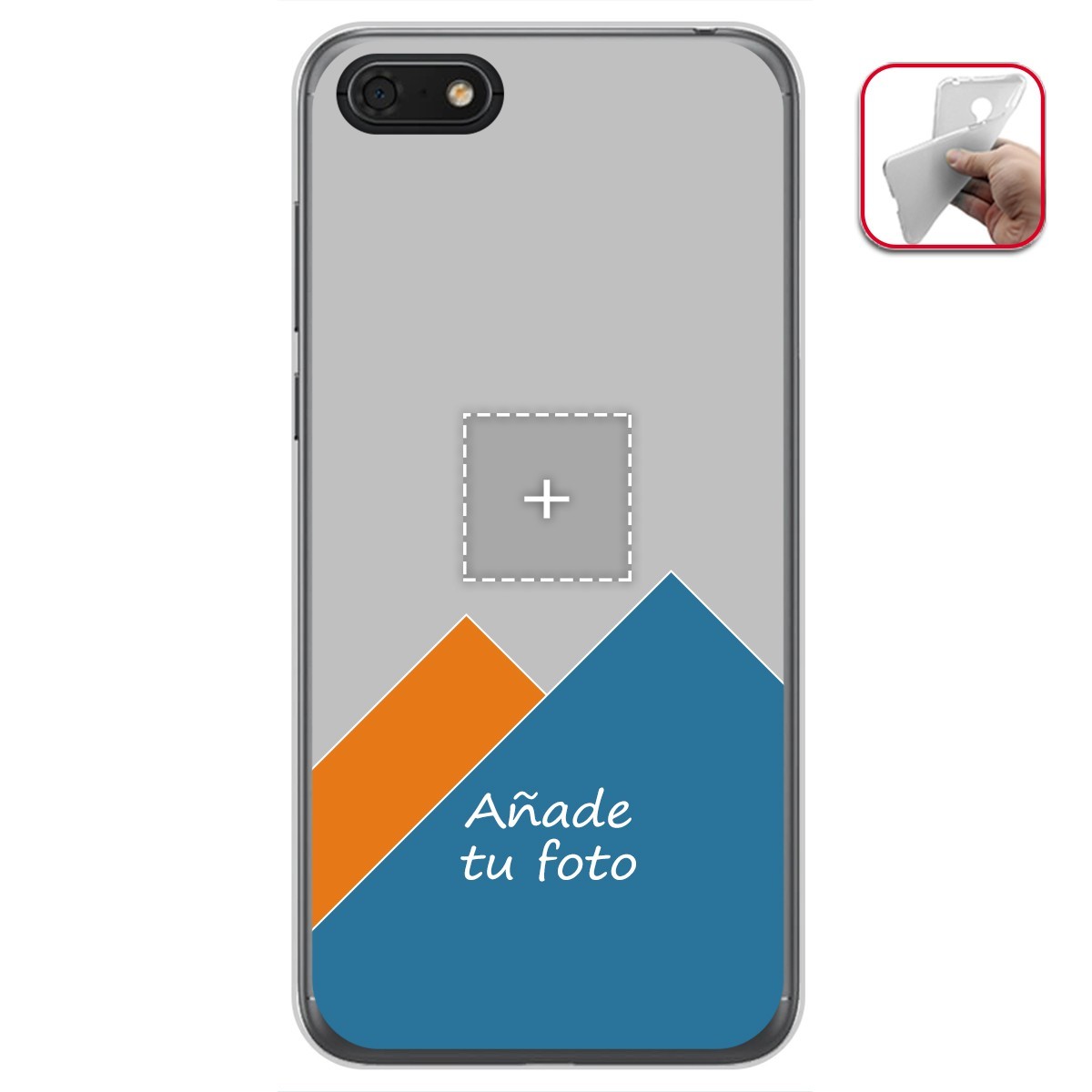 Personaliza tu Funda Gel Silicona Transparente con tu Fotografia para Huawei Honor 7S / Y5 2018 Dibujo Personalizada
