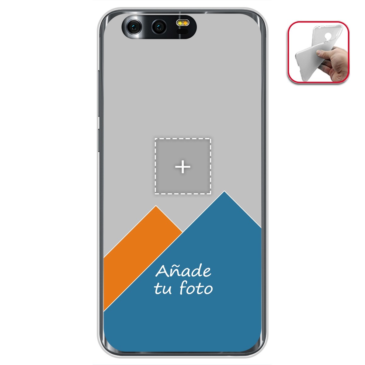 Personaliza tu Funda Gel Silicona Transparente con tu Fotografia para Huawei Honor 9 Dibujo Personalizada