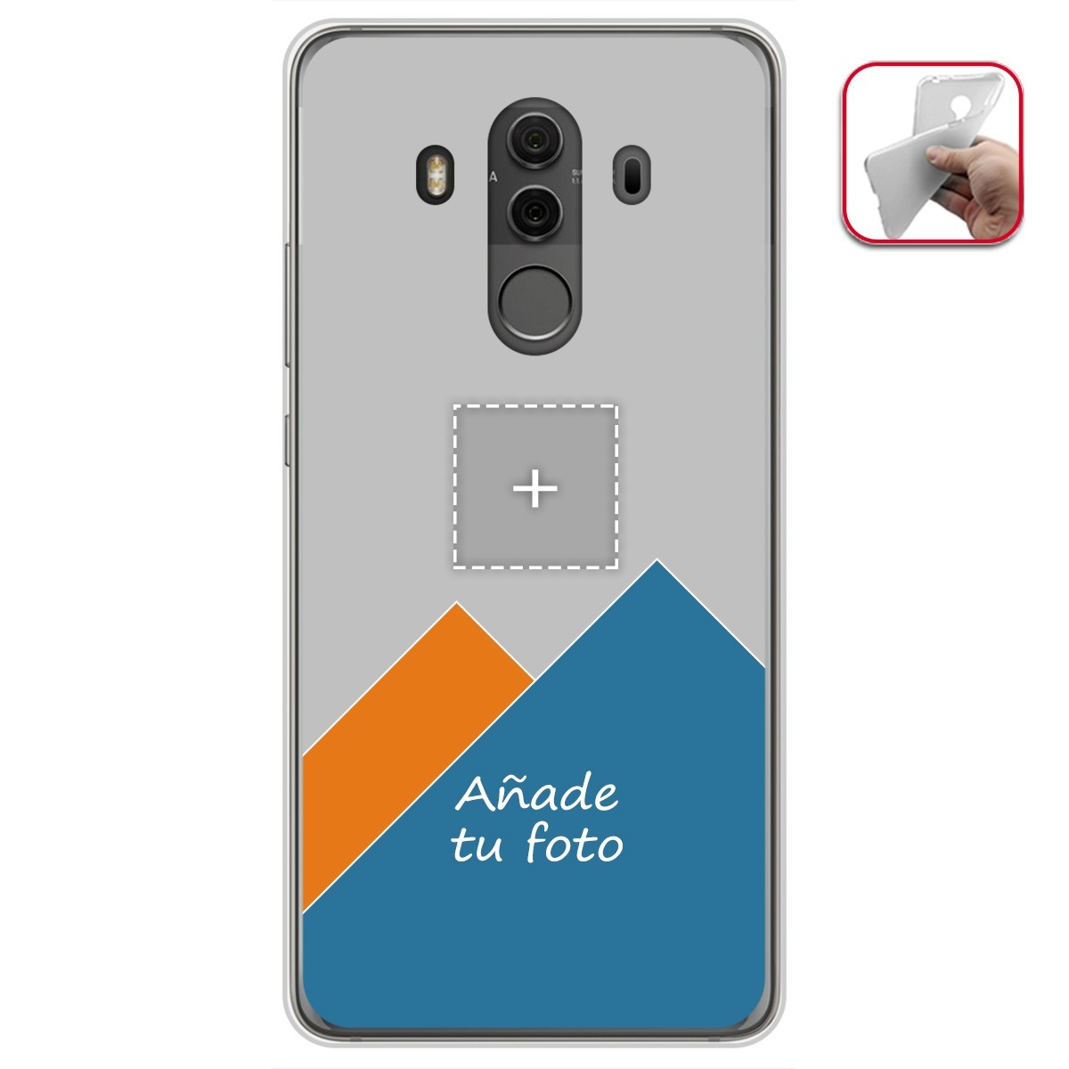 Personaliza tu Funda Gel Silicona Transparente con tu Fotografia para Huawei Mate 10 Dibujo Personalizada