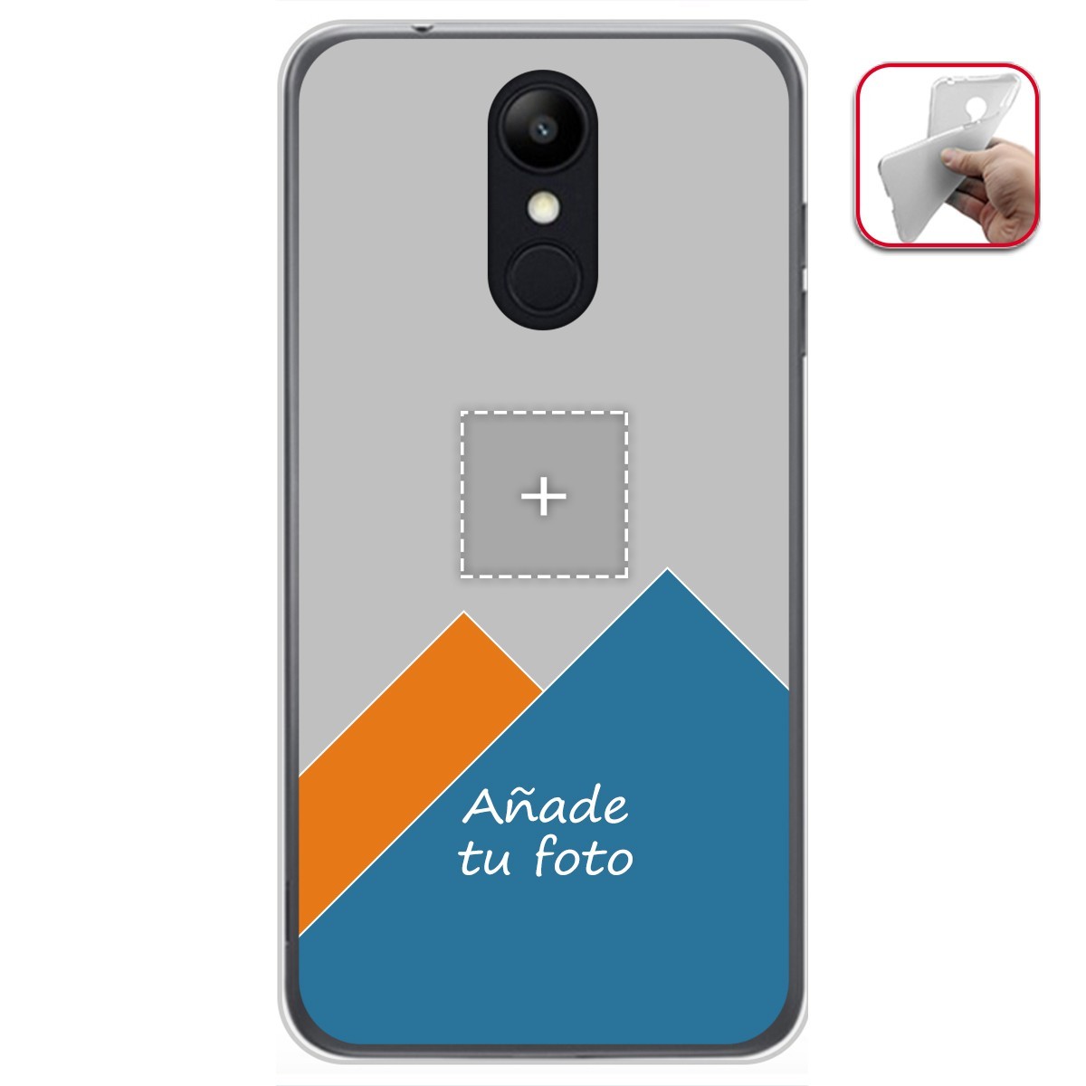 Personaliza tu Funda Gel Silicona Transparente con tu Fotografia para LG K9 Dibujo Personalizada