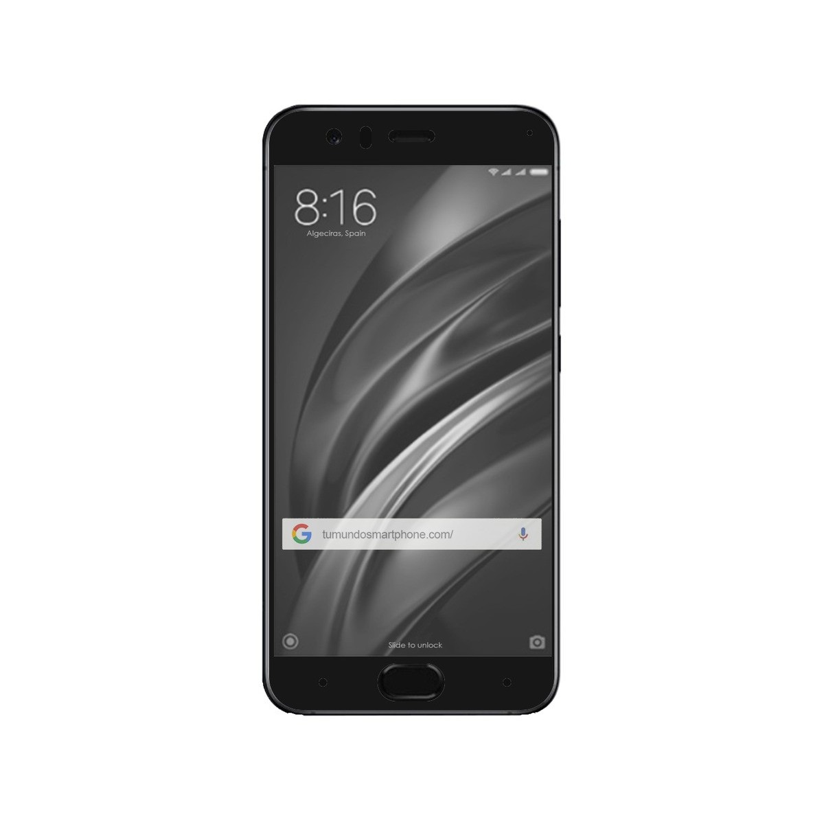 Protector Cristal Templado Frontal Completo Negro  para Xiaomi Mi6 Vidrio