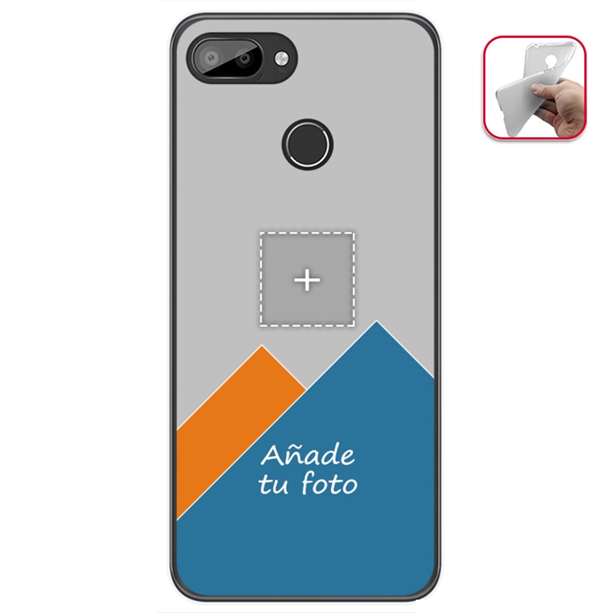 Personaliza tu Funda Gel Silicona Transparente con tu Fotografia para Oukitel C11 / C11 Pro Dibujo Personalizada